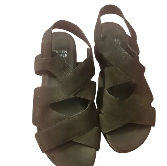 EILEEN FISHER WOMANS SANDALS,SIZE 7.5 - Picture 3 of 5